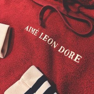 Aime Dore Leon Fleece Hoodie size Large
